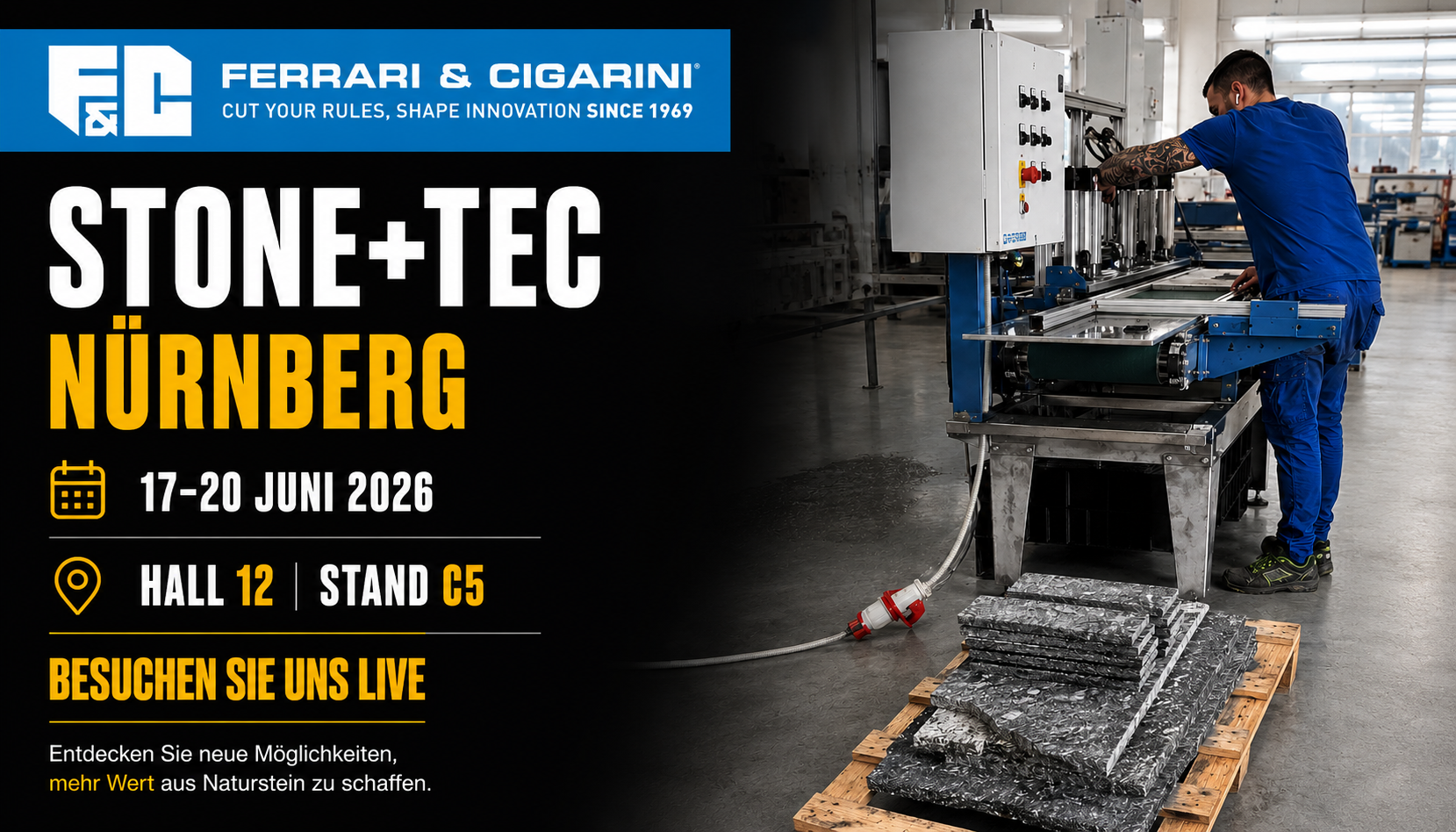 Saremo a STONE+TEC - Norimberga 