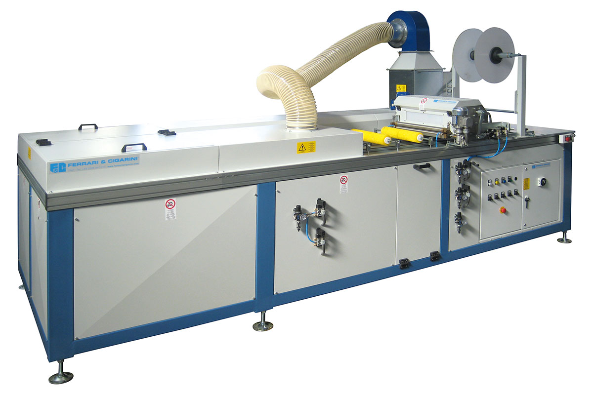 MIR 001/R - SEMI-AUTOMATIC GLUEING MACHINE WITH RETURN IN SINGLE AND DOUBLE REEL